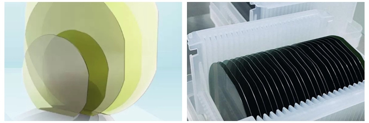 silicon-carbide-wafer 4Inch Silicon Carbide Substrate , High Purity Prime Dummy Ultra Grade 4H- Semi SiC Wafers